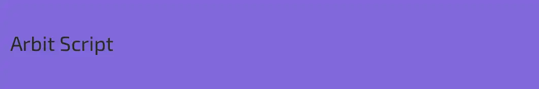 Arbit Script